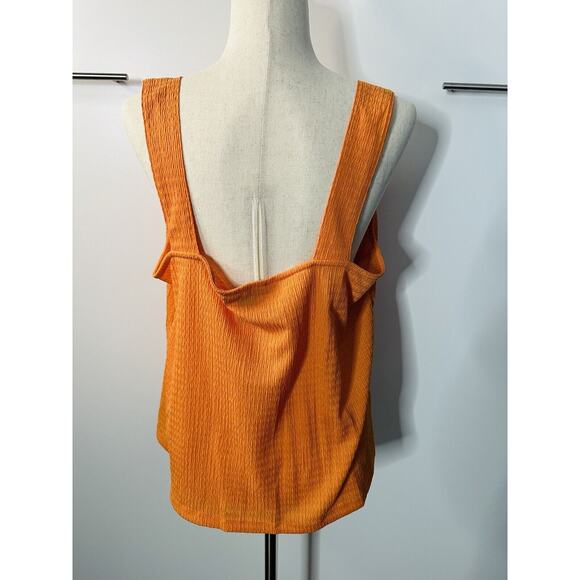 Sanctuary Golden Hour Button-Down Tie Front Tank Top, Size 1X, EUC - Picture 4 of 5